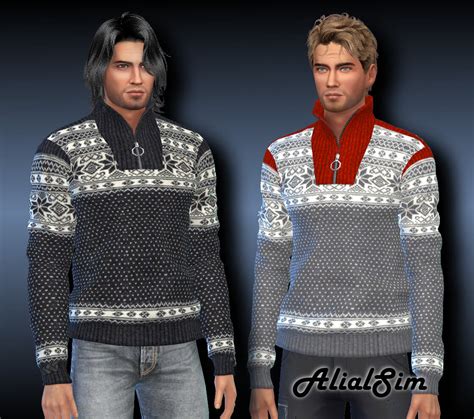 The Sims 4 Nordlys Wool Sweater At Alial Sim Best Sims Mods