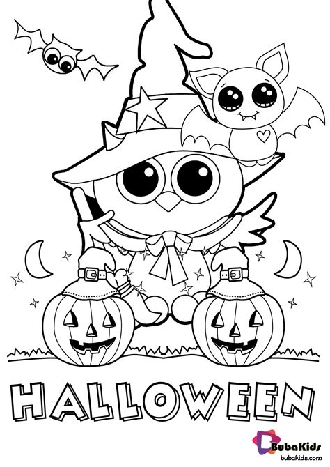 Printable Coloring Halloween Pages