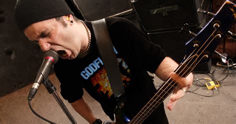Pop Punk Bassist In Godflesh Shirt Clearly Wishes He Was In Different Band