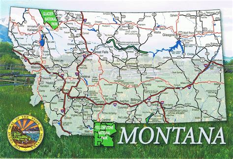 State Map Of Montana Highways United States Map