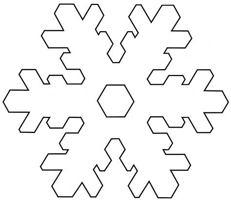 Snowflake Templates Snowflake Template 1 Snowflake Coloring Pages