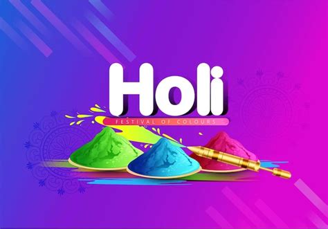 Premium Vector Happy Holi India Festival Of Color And Colorful Gulal