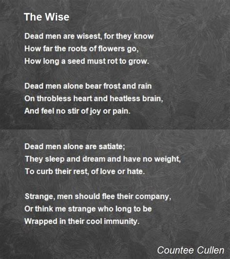 Wisdom Poems