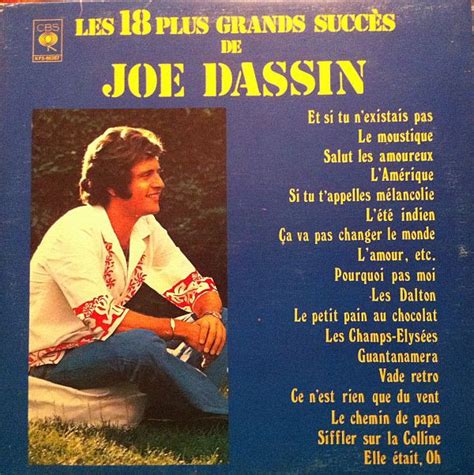 Les 18 Plus Grands Succès De Joe Dassin By Joe Dassin 1976 Lp Cbs