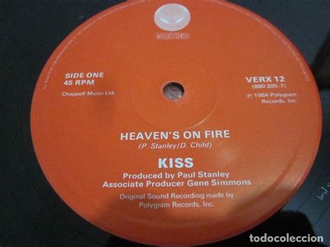 kiss heaven s on fire maxi edicion inglesa comprar discos maxi singles vinilos música