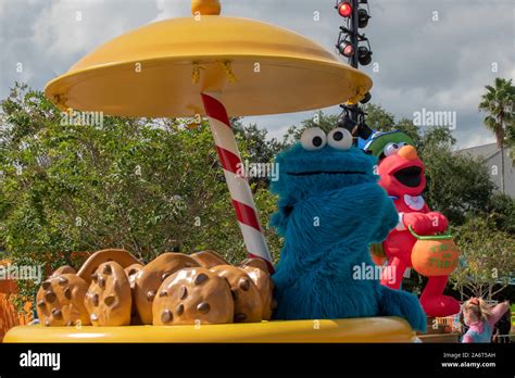 Orlando Florida October 24 2019 Cookie Monster In Sesame Street