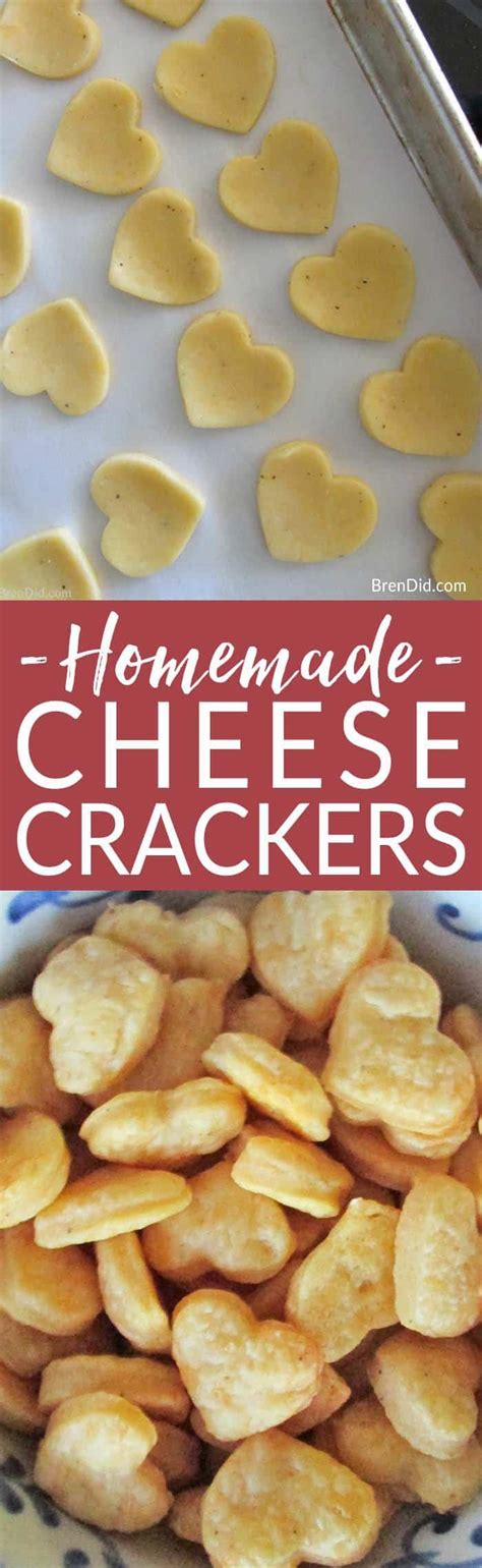 Healthy Snack Idea Homemade Cheese Crackers Recipe Bren Did
