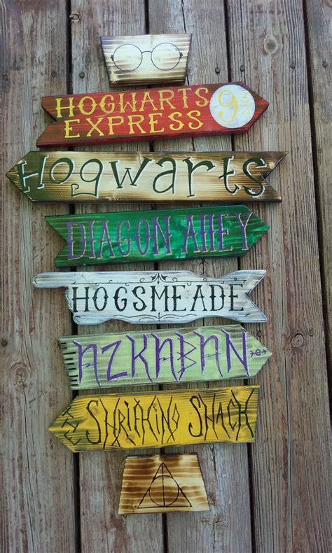 Harry Potter Directional Sign Printable
