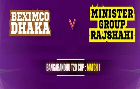 Bangabandhu T20 Cup 2020 Match 1 Beximco Dhaka V Minister Group