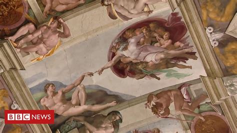 Its fame rests especially on its decoration, frescoed throughout by the greatest renaissance artists. 'I clean the Sistine Chapel frescoes' - BBC News