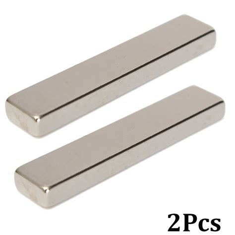 2pcsset Super Strong N50 Grade Powerful Block Bar Magnet Rare Earth