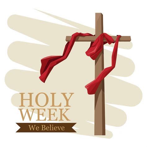Holy Week Catholic Tradition Vector Premium Download