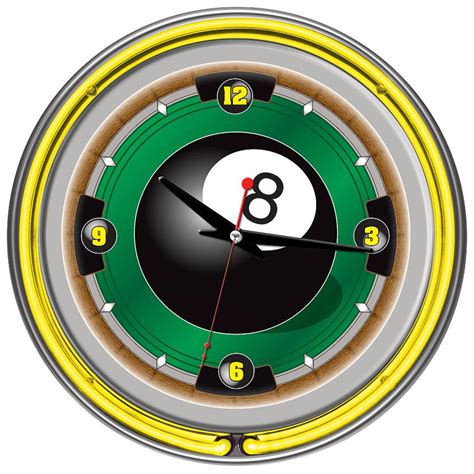 Trademark Billiards 14 Neon Clock 232615 At Sportsmans Guide