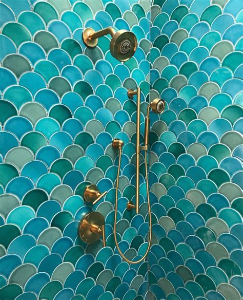 Ogee Drop Shower Surround Mermaid Tile Mermaid Bathroom Tile Bathroom Bathroom Interior