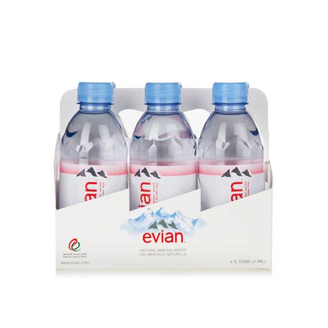 Evian Natural Mineral Water 330ml X6 Spinneys Uae