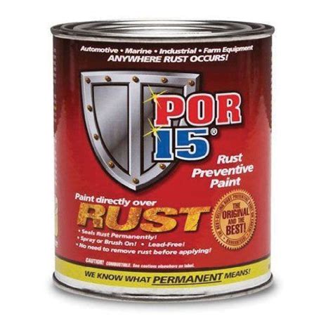 Por 15 45408 High Performance Rust Preventive Permanent Coating 1 Pt