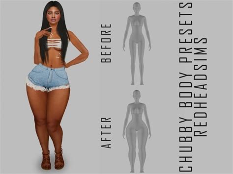 Chubby Body Presets The Sims 4 Download Simsdomination