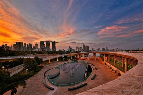 Sunset At Marina Barrage Singapore By Richard Lim On 500px Singapore