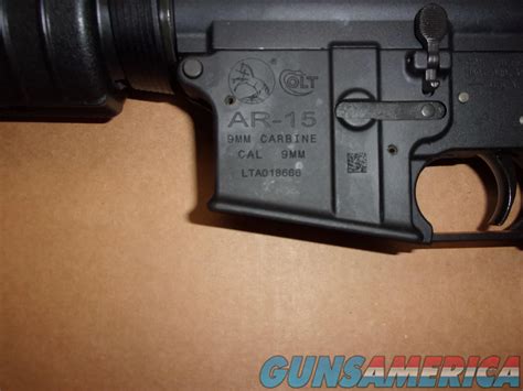 Colt Ar 15 In 9mm Ar 6951 With For Sale At