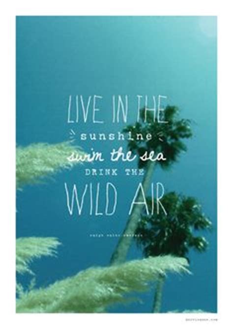 40 quotes about sunshine that will warm your heart. 1000+ images about Live in the Sunshine, Swim the Sea, Drink the Wild Air (Quote by Ralph Waldo ...