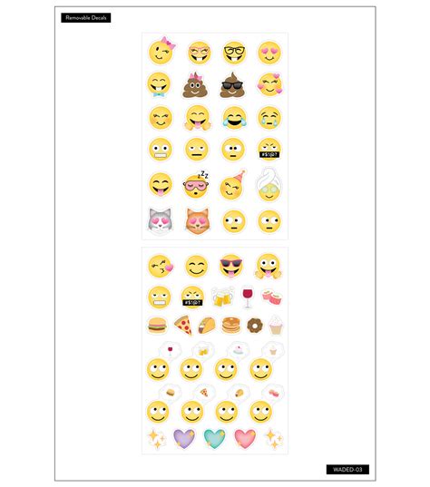 The Happy Planner Emoji Dry Erase Decals Joann