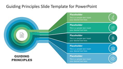 5 Steps Guiding Principles Powerpoint Diagram Slidemodel