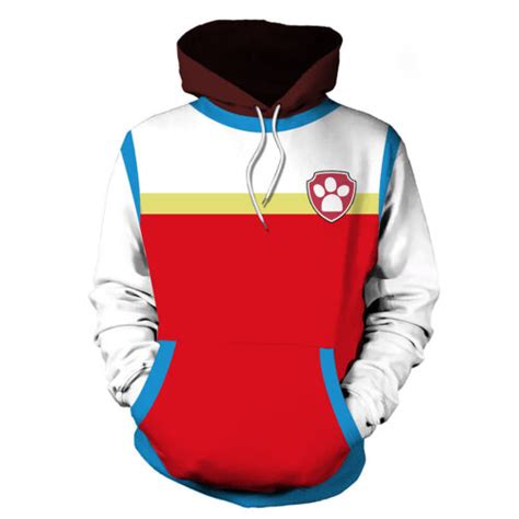 Paw Patrol Captain Ryder Cosplay Costume Jacket Sweater Hoodie Pullover