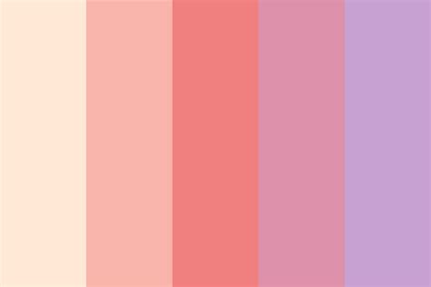 Peach Color Palette Codes Pink Tone Color Shade Background With Code