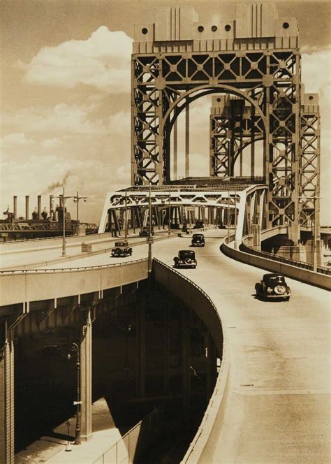 berenice abbott tri borough bridge 125th street approach manhattan 1937 artsy