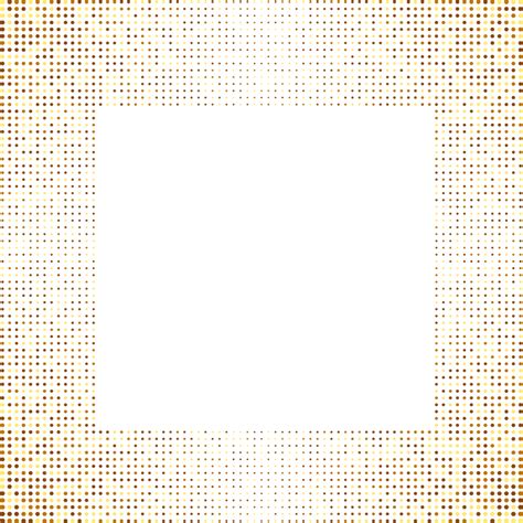 Halftone Frame Vector Png Images Golden Halftone Frame Transparent