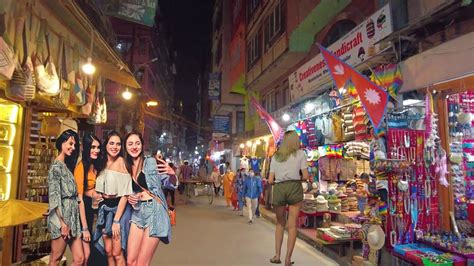 Nightlife In Thamel Kathmandu Night Walk Thamel City Walking Tour