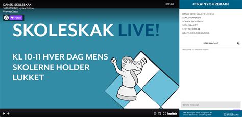 Skoleskak Live Dansk Skoleskak