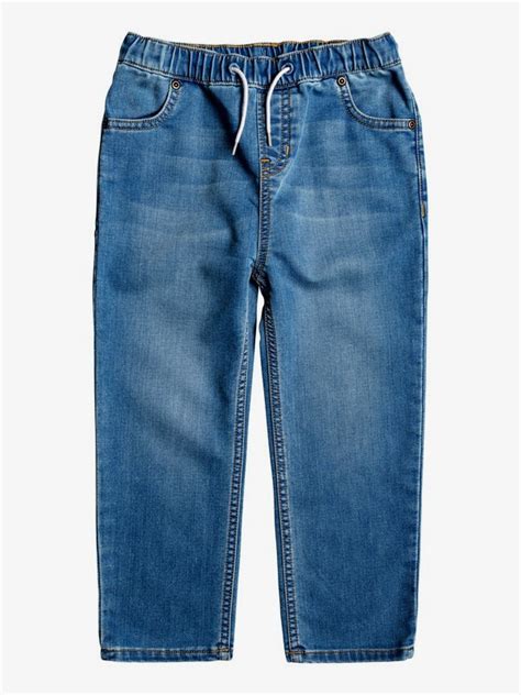Caz Burlei Elasticated Waist Denim Jeans For Boys 2 7 Quiksilver