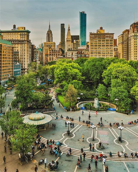 Union Square Park Voyage New Yorker Urbanisme