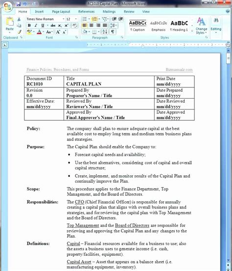Policy Brief Template Microsoft Word Latter Example Template