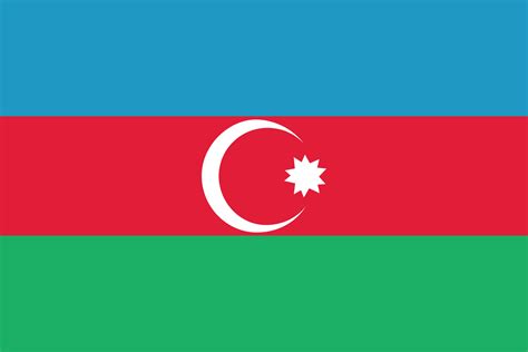 Download The Flag Of Azerbaijan 40 Shapes Seek Flag