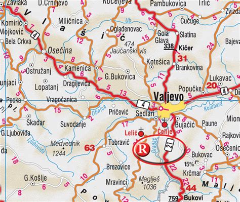 Mapa Srbije Valjevo Superjoden