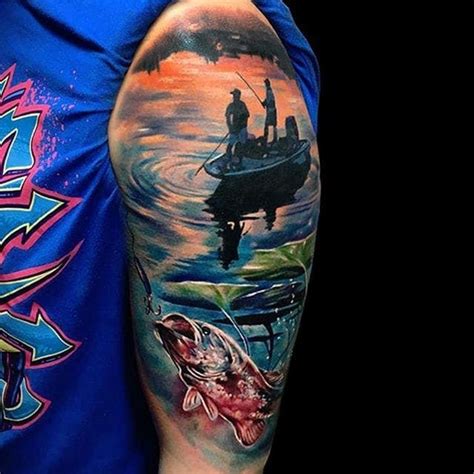 8 Fishy Fishing Tattoos Bass Fishing Tattoo Fisherman Tattoo Sleeve