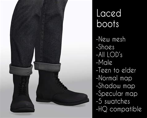 Sims 4 Cc Laced Boots