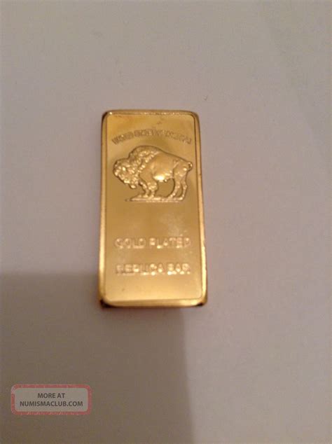 Gold Bar 1 Ounce American Buffalo 100 Mills 999 24k 1 Oz Fine