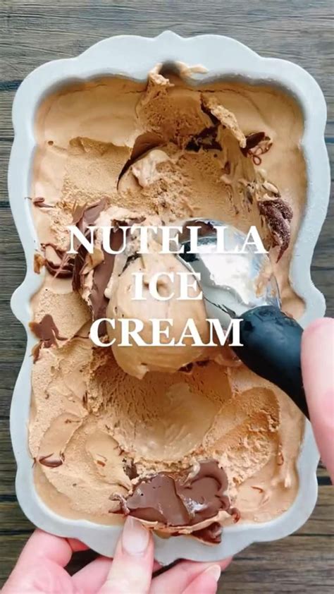 Sweet And Creamy Nutella Ice Cream Recipe