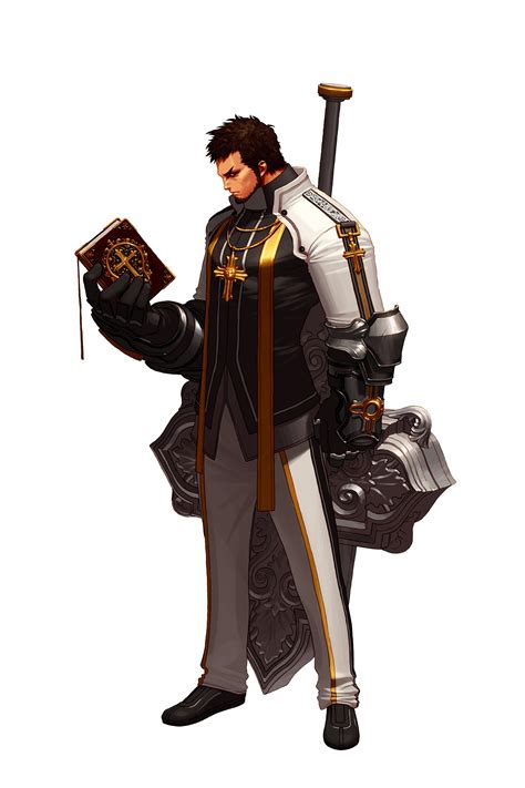 dungeon fighter online priest fantasy character design game character design character design