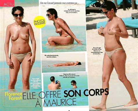 Florence Foresti French Actress Topless On Mauritius Beach 7 Pics