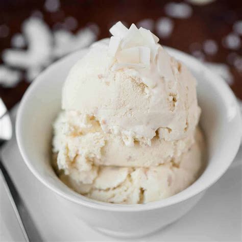 Old Fashioned Coconut Ice Cream Recipe Self Proclaimed Foodie