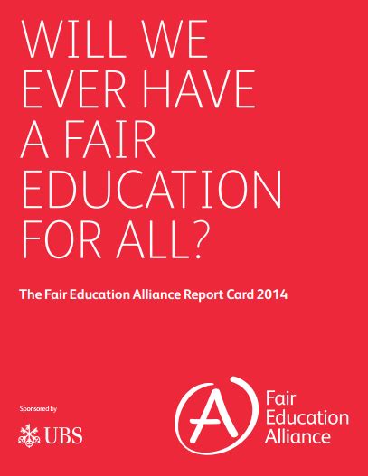 Fair Education Alliance 2014 Report Cfey