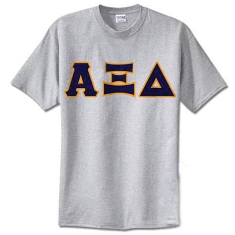 Alpha Xi Delta Sorority Letter T Shirt Greek Clothing And Apparel