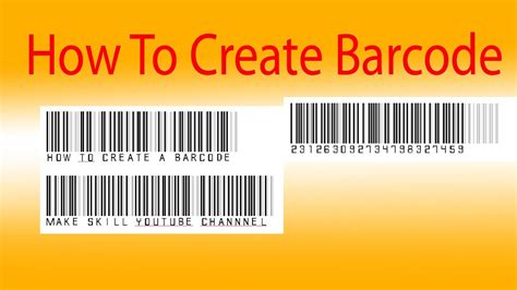 How to Create Barcode - YouTube