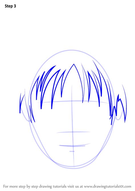 Learn How To Draw Anime Boy Face Face Step By Step Drawing Tutorials