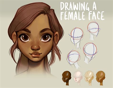Tutorial Drawing A Female Face