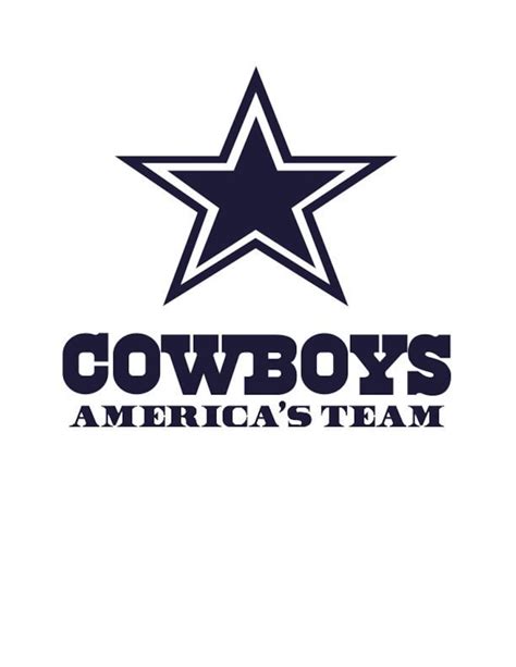 Dallas Cowboys Americas Team Svg Vector Logo Etsy